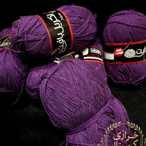 کاموا اکریل بافت بنفش